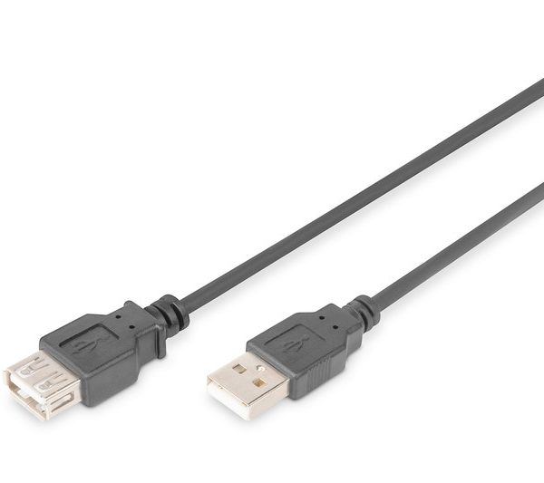 Digitus USB Uzatma Kablosu Siyah (5m) - AK-300202-050-S