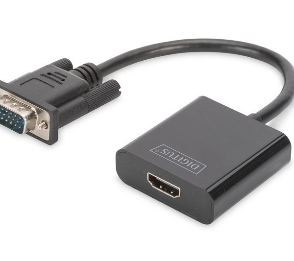 Digitus VGA Erkek to HDMI Dişi Çevirici - DA-70473
