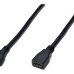 Digitus HDMI Uzatma Kablosu Siyah (2m) - AK-330201-020-S