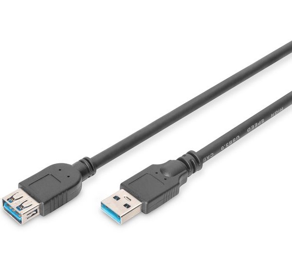 Digitus USB 3.0 Uzatma Kablosu Siyah (3m)  - AK-300203-030-S