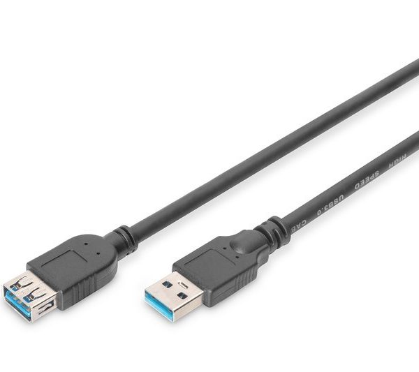 Digitus USB Uzatma Kablosu Siyah USB 3.0 (1.8m) - AK-300203-018-S