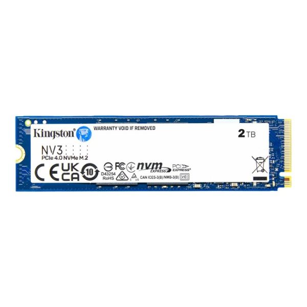 Kingston NV3 2TB M.2 NVMe SSD (6000-5000MBs) - SNV3S/2000G