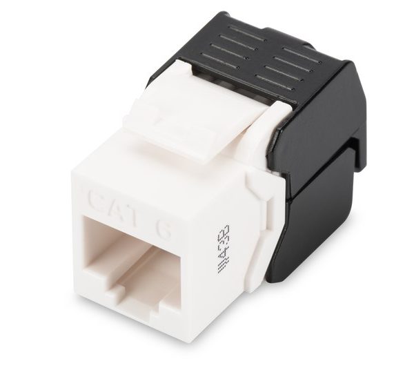Digitus CAT6 Keystone Jack Zırhsız (Siyah Beyaz) - DN-93603