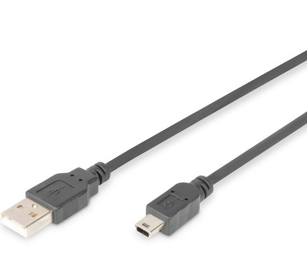 Digitus AK-300108-018-S USB2.0-MiniUSB Kablo(1.8m)