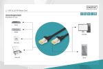 Digitus Zırhlı Patch Kablo Cat6A Siyah (0,25m) - DK-1644-A-0025/BL - Görsel 2