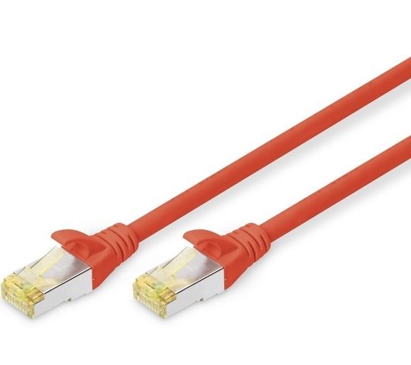 Digitus Zırhlı Patch Kablo Cat6A Kırmızı (0,25m) - DK-1644-A-0025/R