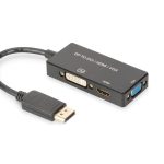 Digitus DisplayPort to VGA+ HDMI + DVI Çevirici - AK-340418-002-S