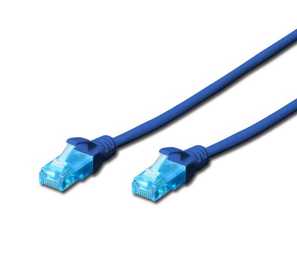 Digitus Patch Kablo Cat5E Mavi (0.5m) - DK-1511-005/B
