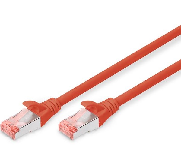 Digitus Zırhlı Patch Kablo Cat6 Kırmızı (1m) - DK-1644-010/R