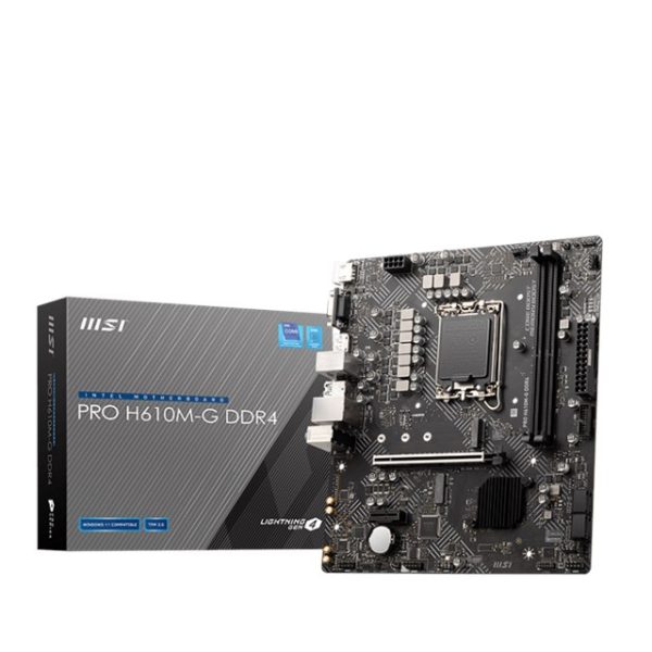 MSI Pro H610M-G D4 1700P Vga Hdmi Dp - PRO H610M-G DDR4