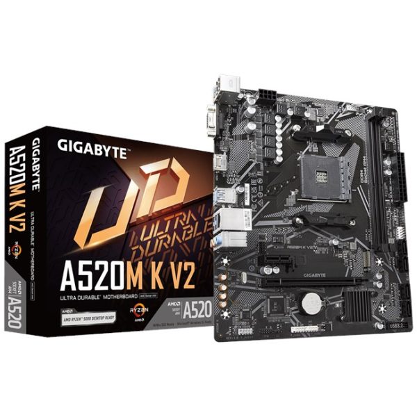 Gigabyte A520M K V2 D4 AM4 Vga Hdmi - A520M-K-V2