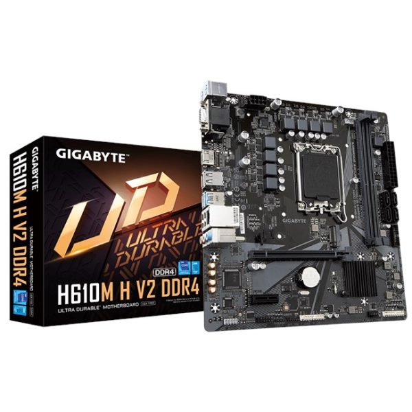 Gigabyte H610M H V2 D4 1700P Vga Hdmi Usb3.2 - H610M-H-V2-DDR4
