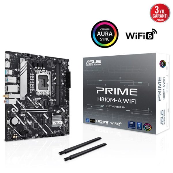 Asus Prime H810M-A Wifi D5 1851P Hdmi Dp - 90MB1KJ0-M0EAY0